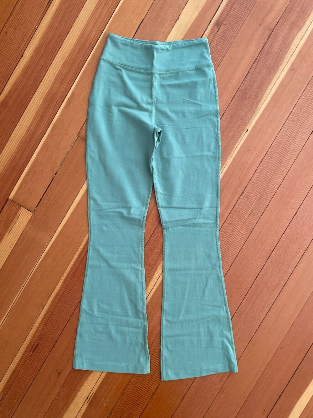 Mate the Label Organic Stretch Bootcut Pant - Sage Green - Size Small